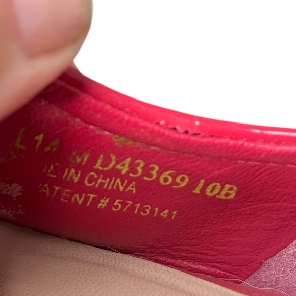 COLE HAAN Pink Air Tali Peep Toe Wedge Slip-on Sandals Women’s Size 10 - Picture 6 of 8